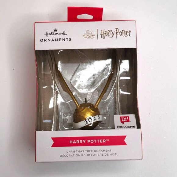 Hallmark Exclusive Harry Potter Golden Snitch Christmas Tree Ornament 2023 - Picture 1 of 4